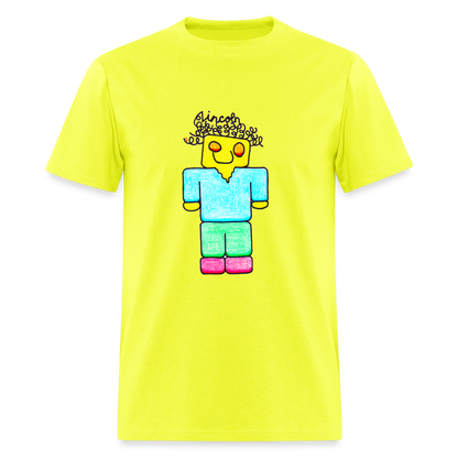 DC26 Lincoln's "Mine Craft Me" T-shirt - safety green