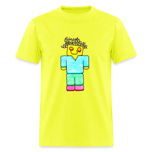 DC26 Lincoln's "Mine Craft Me" T-shirt - safety green
