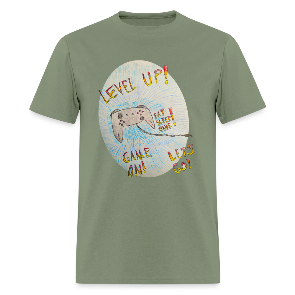 DC26 Wyatt's "Level Up!" T-shirt - military green