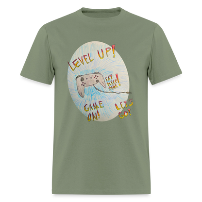 DC26 Wyatt's "Level Up!" T-shirt - military green