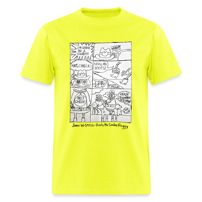 DC26 Jamie's "Cowboy Froggie" T-shirt - safety green