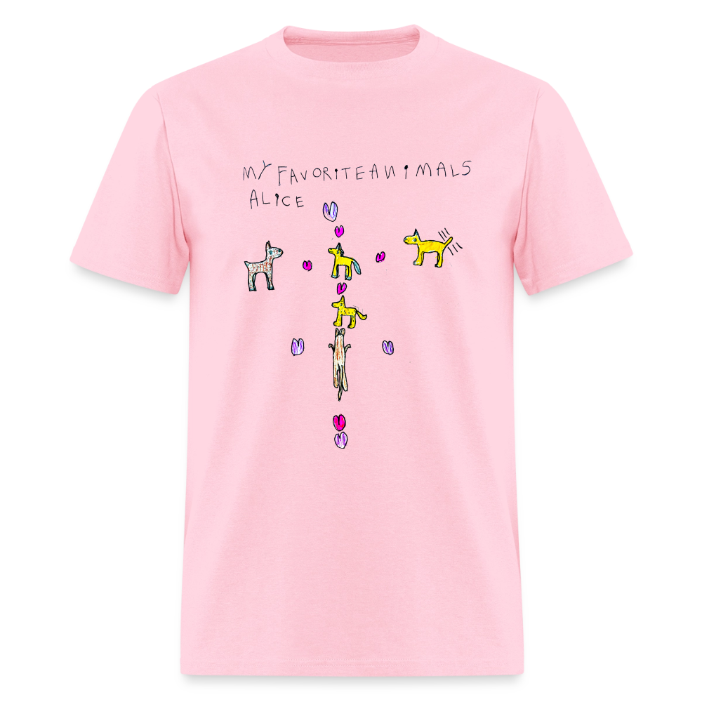 DC26 Alice's "Favorite Animals" T-shirt - pink