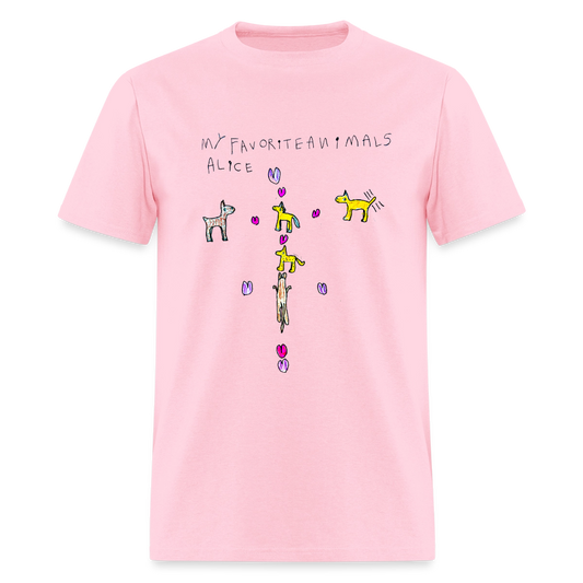 DC26 Alice's "Favorite Animals" T-shirt - pink