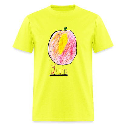 DC26 Tessa's "Yum" T-shirt - safety green