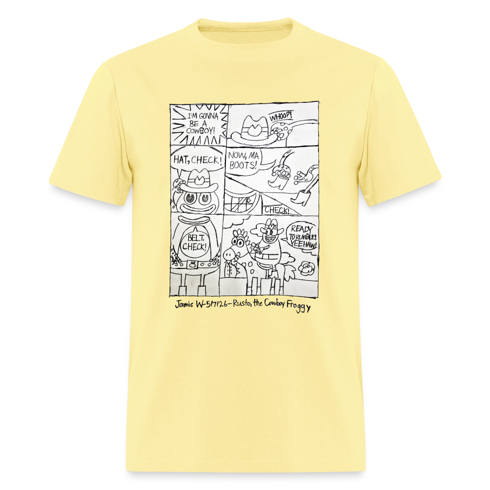 DC26 Jamie's "Cowboy Froggie" T-shirt - cornsilk