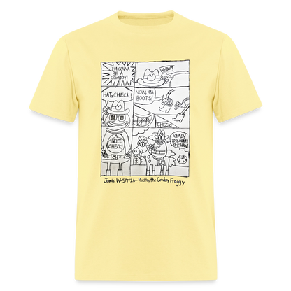 DC26 Jamie's "Cowboy Froggie" T-shirt - cornsilk