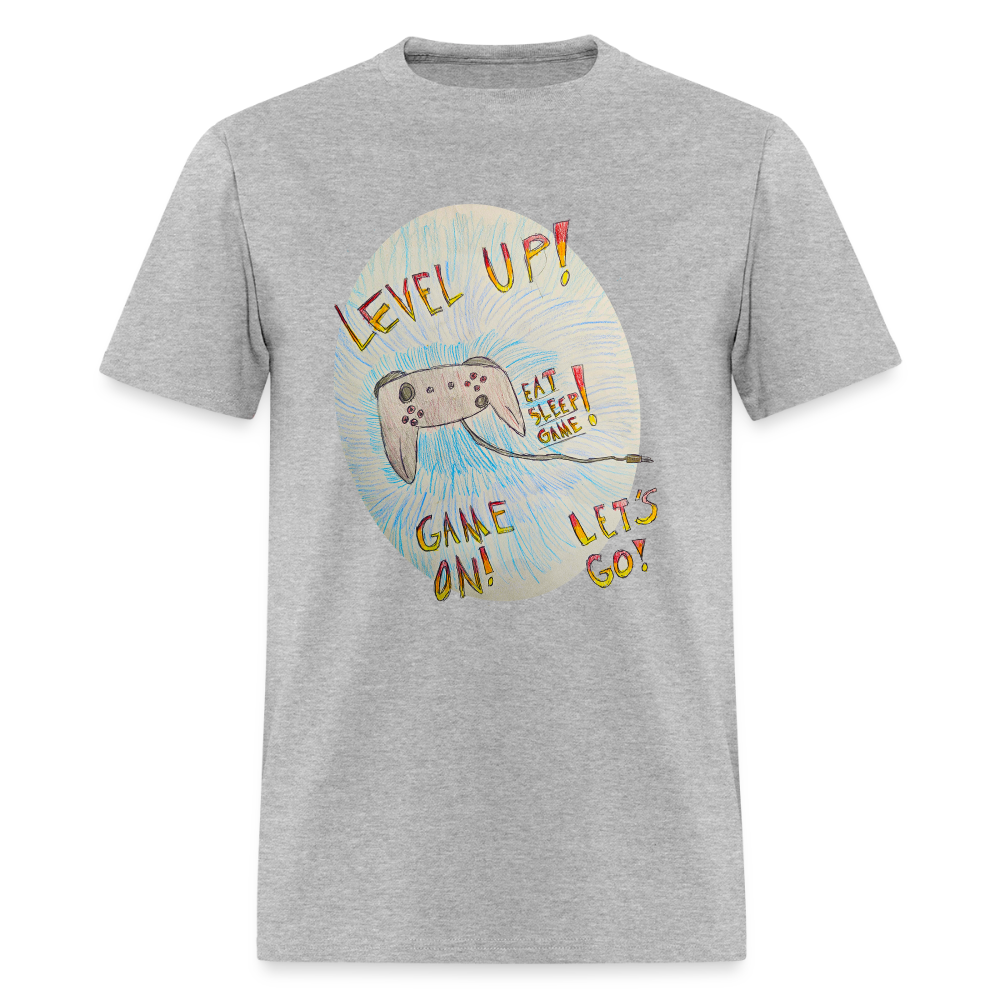 DC26 Wyatt's "Level Up!" T-shirt - heather gray