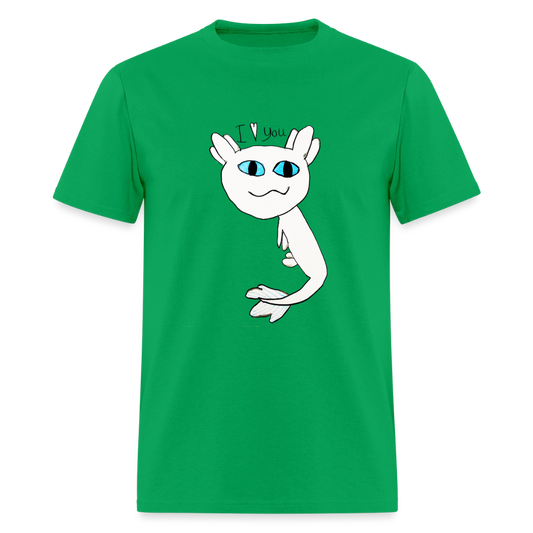 DC26 Evelyn's "Axolot Lovel" T-shirt - bright green