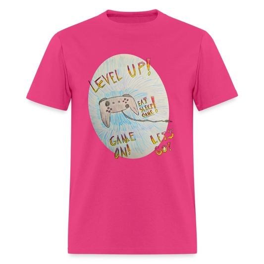 DC26 Axel's "Level Up!" T-shirt - fuchsia