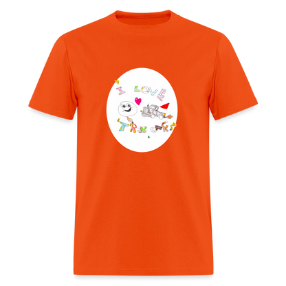DC26 Victor's "Love Trucks" T-shirt - orange