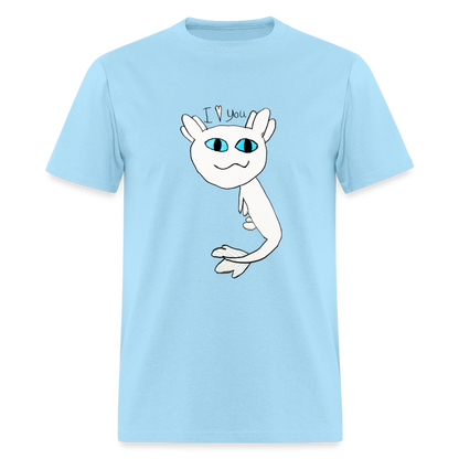 DC26 Evelyn's "Axolot Lovel" T-shirt - powder blue