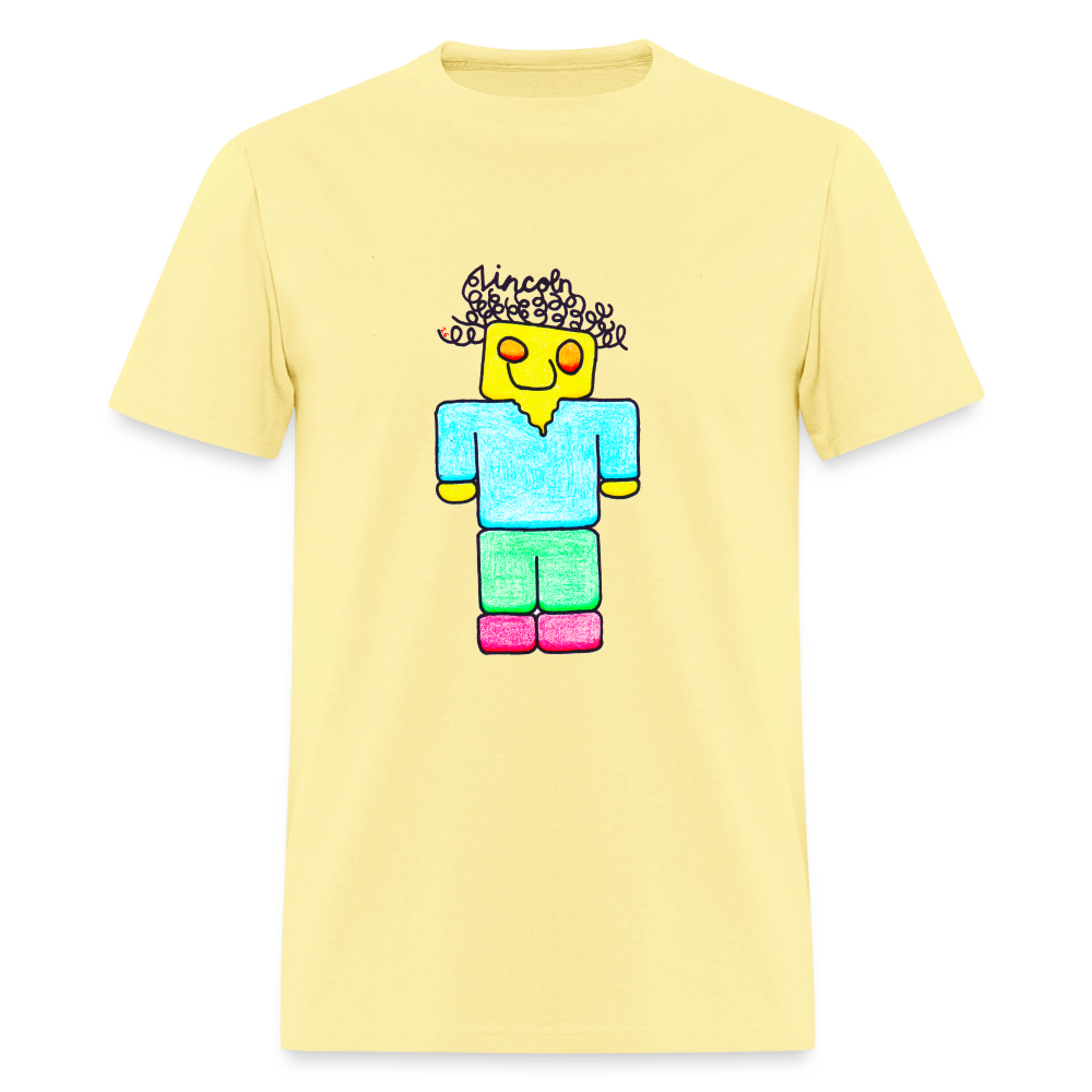 DC26 Lincoln's "Mine Craft Me" T-shirt - cornsilk