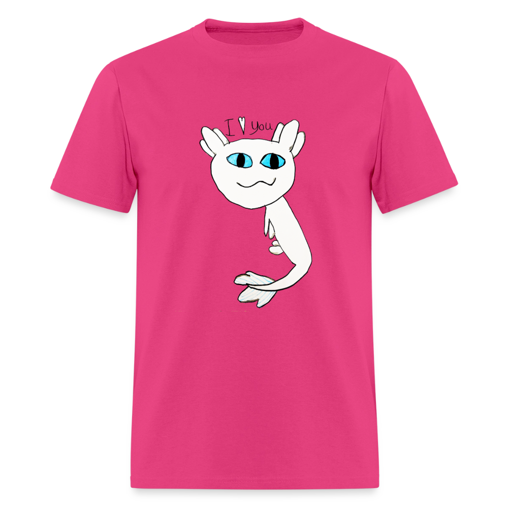 DC26 Evelyn's "Axolot Lovel" T-shirt - fuchsia