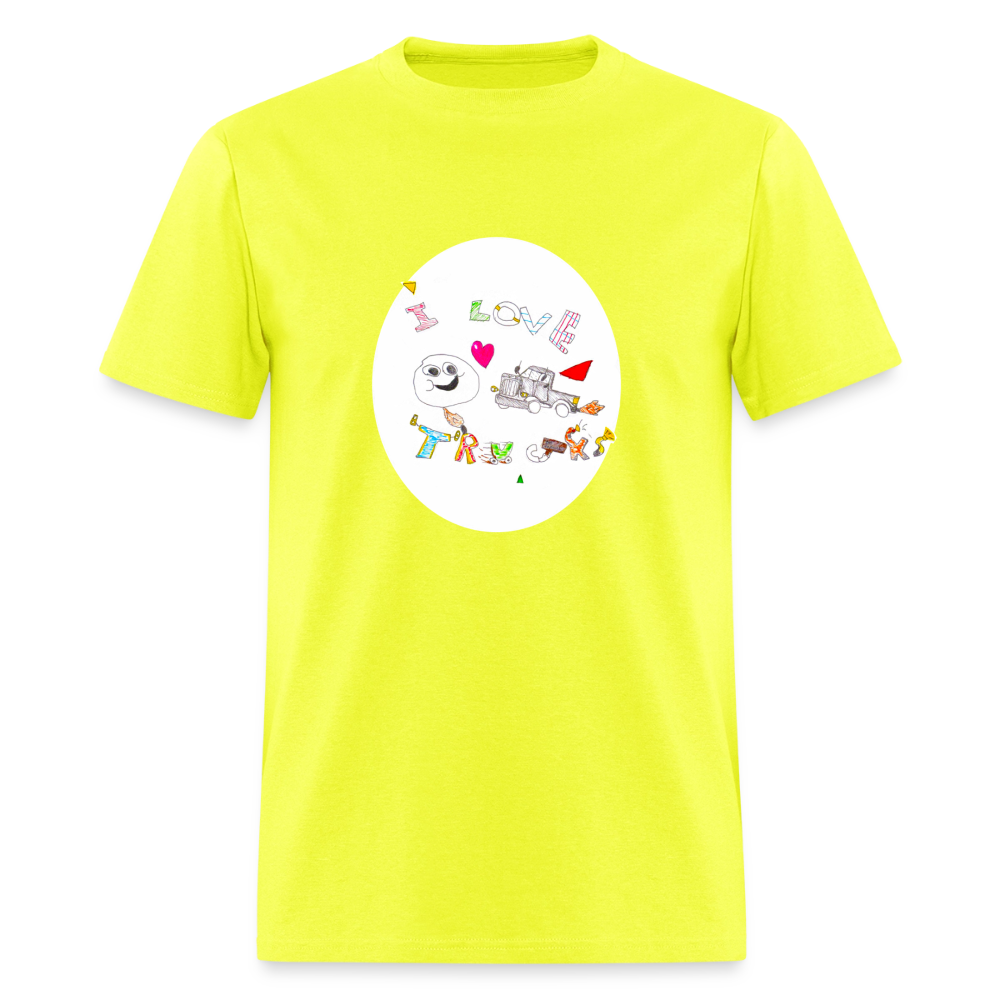 DC26 Victor's "Love Trucks" T-shirt - safety green