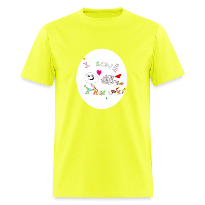 DC26 Victor's "Love Trucks" T-shirt - safety green
