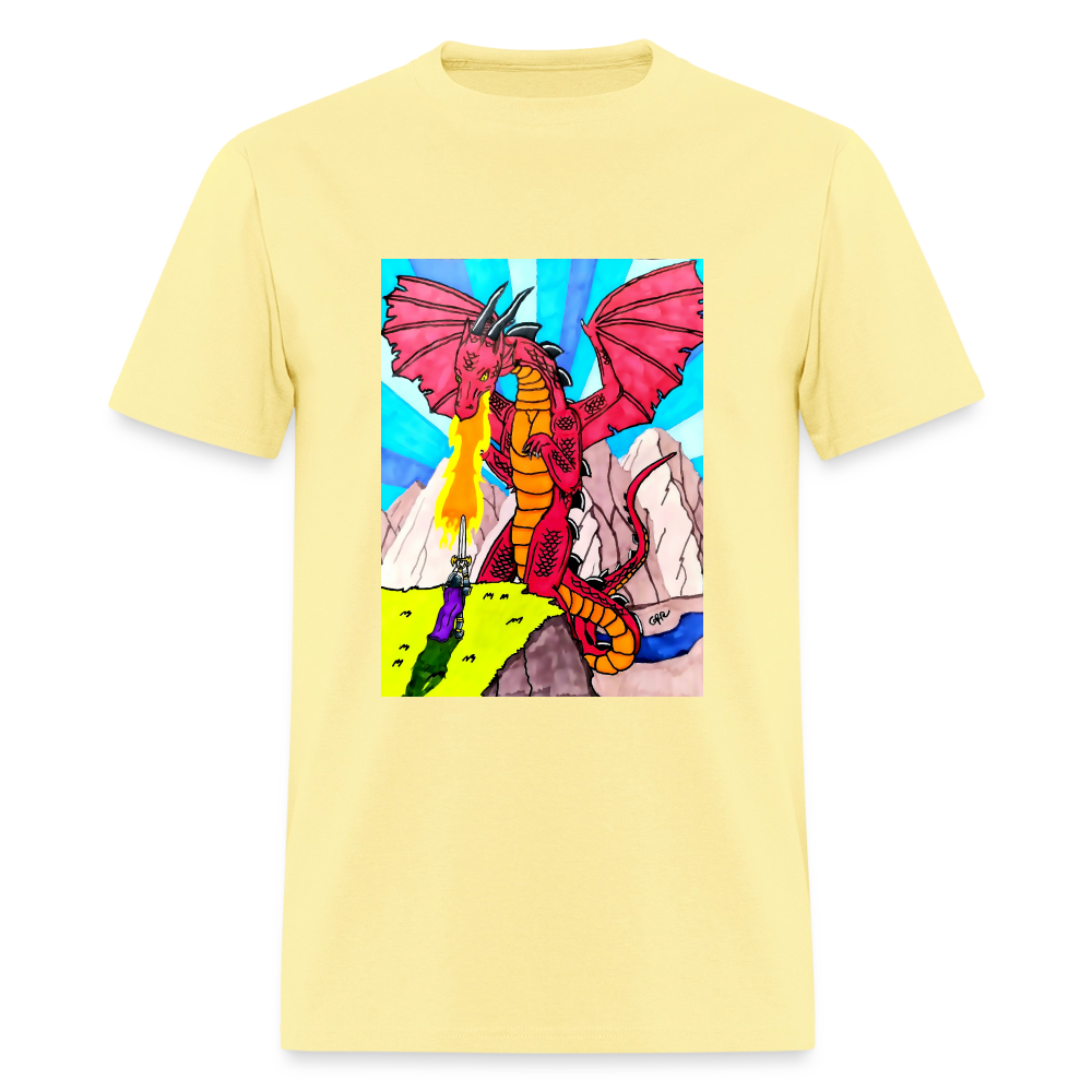 DC26 Gideon's "Dragon Fire" T-shirt - cornsilk