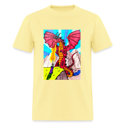 DC26 Gideon's "Dragon Fire" T-shirt - cornsilk