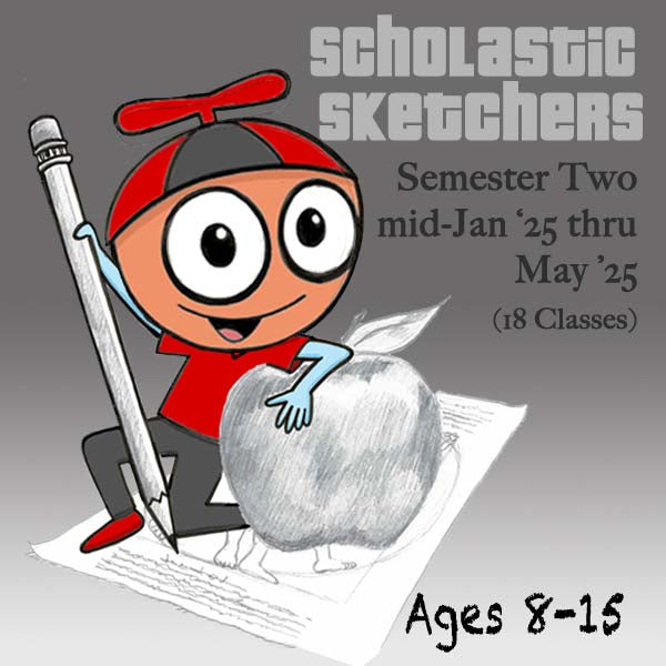 DC Scholastic Sketchers (2nd Semester Package: MidJan-May '25) 18 Classes-Basic Drawing