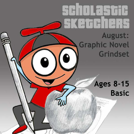 DC Scholastic Sketchers (Month 03) November Package (4 Classes-Basic Drawing): Graphic Novel Grindset