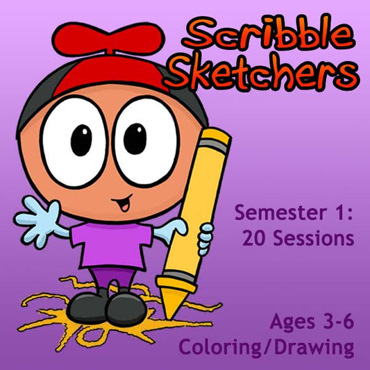 DC Scribble Sketchers (1st Semester Package: Sept-Jan) 20 Classes- Early Learner