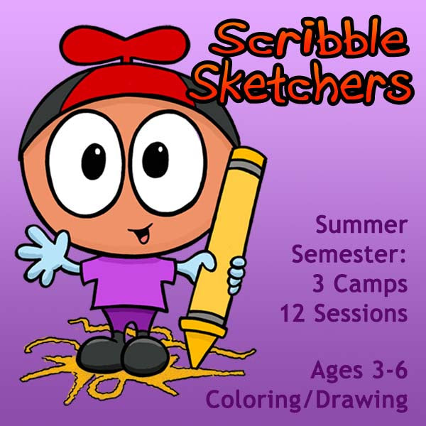 DC Scribble Sketchers (3rd Semester Summer Package: Jun-Aug) 12 Classes- Early Learner