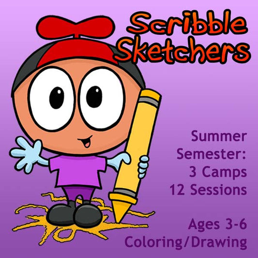 DC Scribble Sketchers (3rd Semester Summer Package: Jun-Aug) 12 Classes- Early Learner