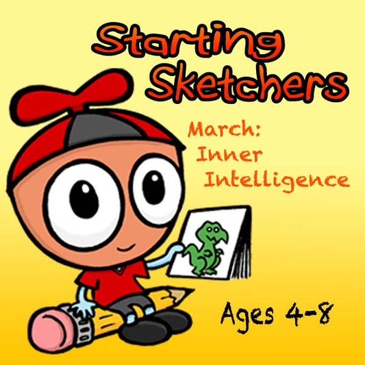 DC Starting Sketchers (Month 07) March '25 Package (4 Classes-Early Learner): Inner Intelligence