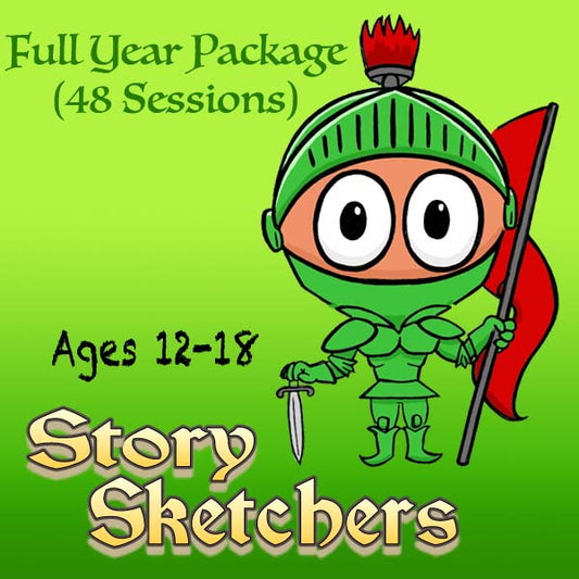 DC Story Sketchers (1-Full-Year Package) 48 Classes-Story Projects