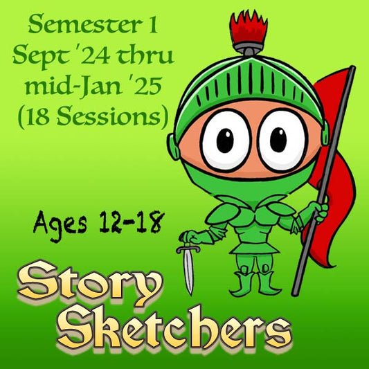 DC Story Sketchers (1st Semester Package: Sept '24-MidJan '25) 18 Classes-Story Projects