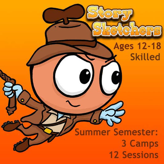 DC Story Sketchers (3rd Semester Summer Package: Jun-Aug) 12 Classes-Story Projects