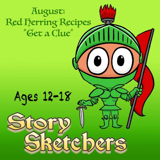 DC Story Sketchers (Month 12) August '25 Package (4 Classes-Story Projects): Get a Clue!