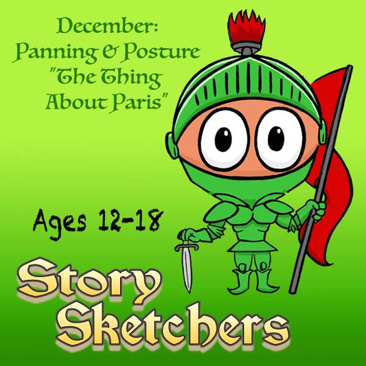 DC Story Sketchers (Month 04) December '24 Package (4 Classes-Story Projects): The Thing About Paris