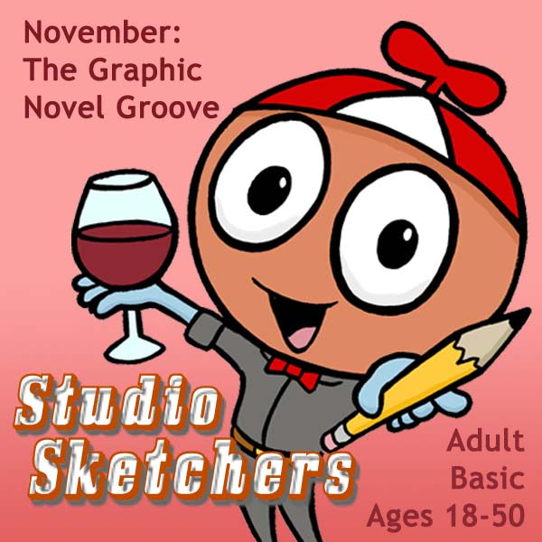 DC Studio Sketchers (Month 03) November Package (4 Classes-Adult): The Graphic Novel Groove