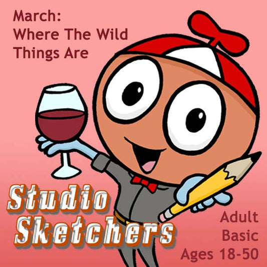 DC Studio Sketchers (Month 07) March Package (4 Classes-Adult): Where The Wild Things Are