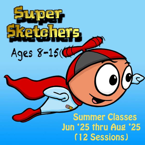 DC Super Sketchers (3rd Semester Summer Package: Jun-Aug '25) 12 Classes-Basic Drawing