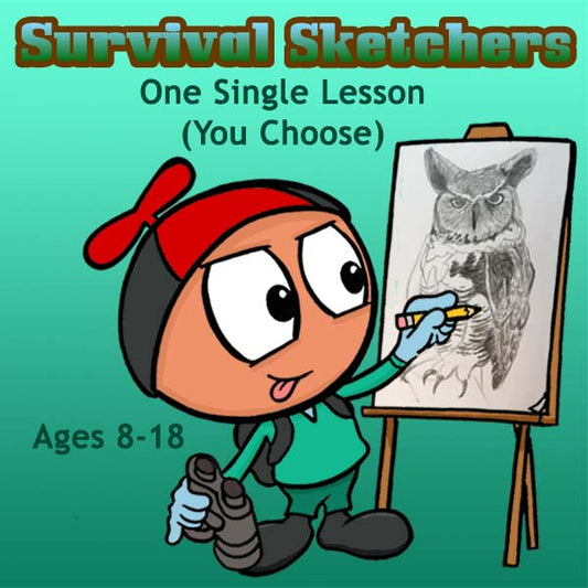 DC Survival Sketchers (1 Single Class- You Choose)- Animal Drawing