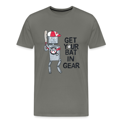 Elijah W's "Get Your Bat In Gear" T-Shirt - asphalt gray