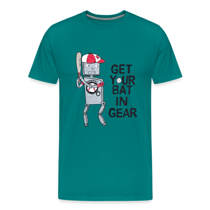 Elijah W's "Get Your Bat In Gear" T-Shirt - teal