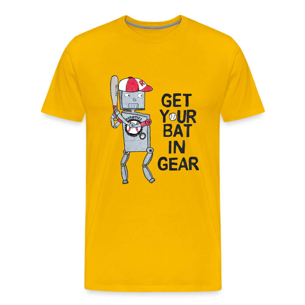 Elijah W's "Get Your Bat In Gear" T-Shirt - sun yellow