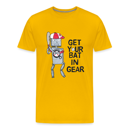 Elijah W's "Get Your Bat In Gear" T-Shirt - sun yellow