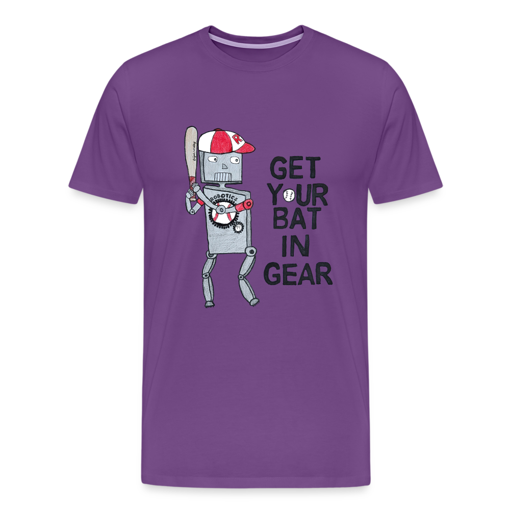Elijah W's "Get Your Bat In Gear" T-Shirt - purple