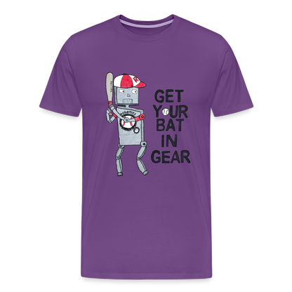 Elijah W's "Get Your Bat In Gear" T-Shirt - purple