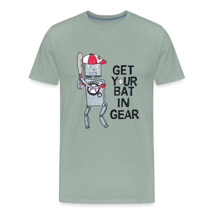 Elijah W's "Get Your Bat In Gear" T-Shirt - steel green