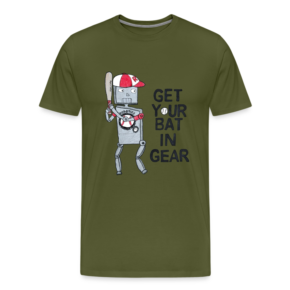 Elijah W's "Get Your Bat In Gear" T-Shirt - olive green