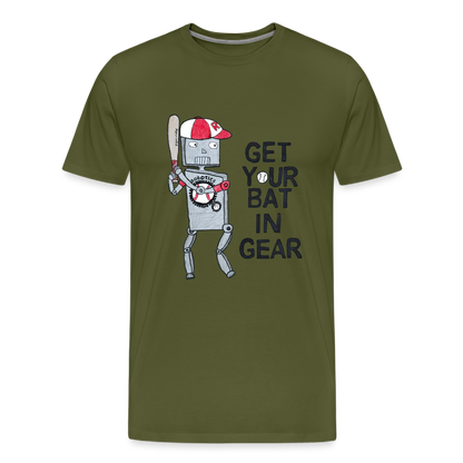 Elijah W's "Get Your Bat In Gear" T-Shirt - olive green