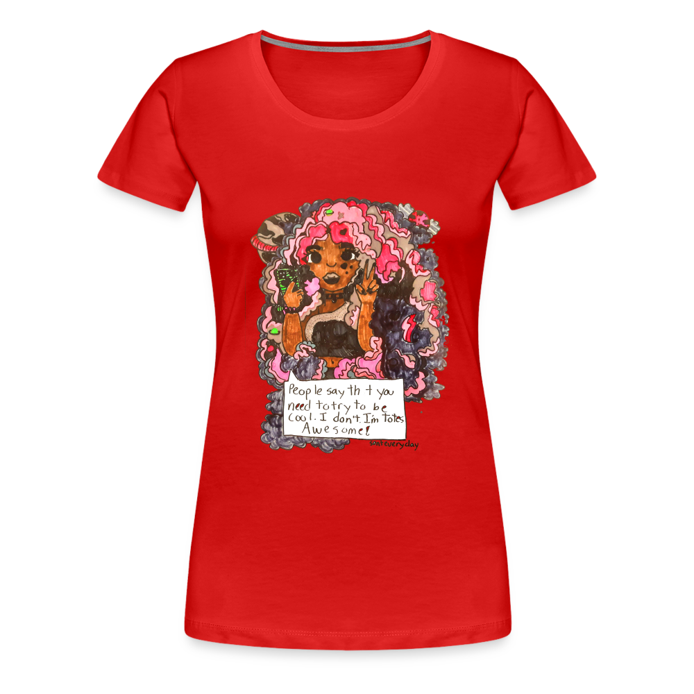 Arielle's "Tote's Awesome" T-Shirt - red