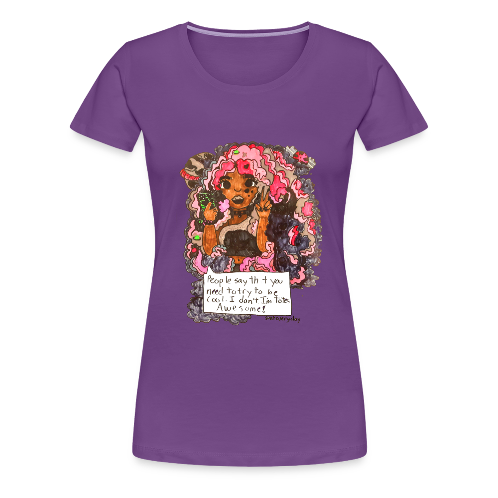 Arielle's "Tote's Awesome" T-Shirt - purple