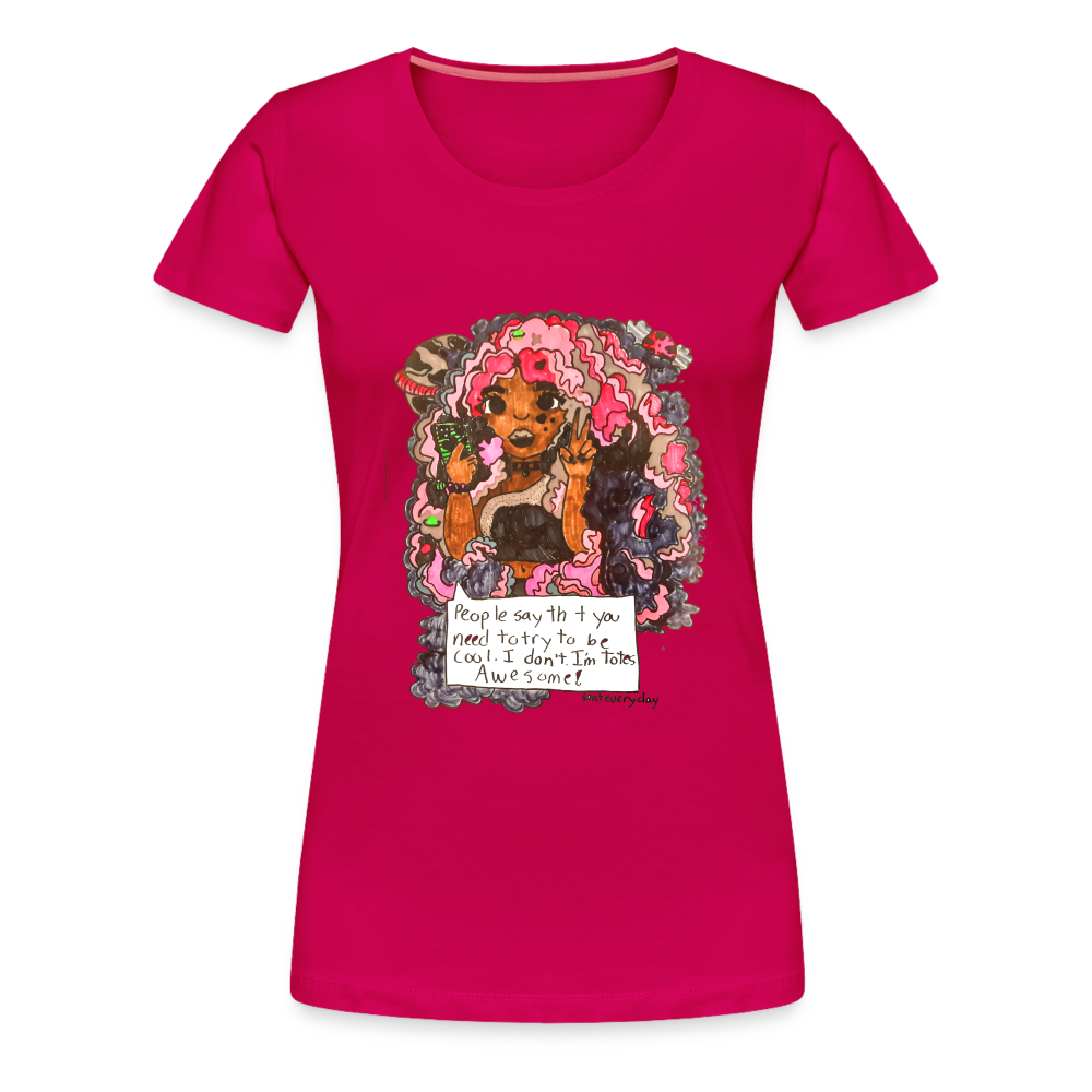 Arielle's "Tote's Awesome" T-Shirt - dark pink
