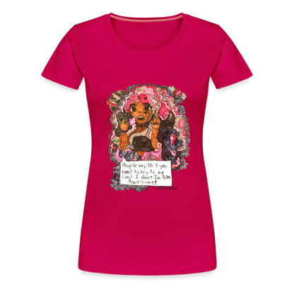 Arielle's "Tote's Awesome" T-Shirt - dark pink
