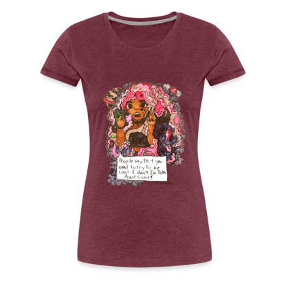 Arielle's "Tote's Awesome" T-Shirt - heather burgundy